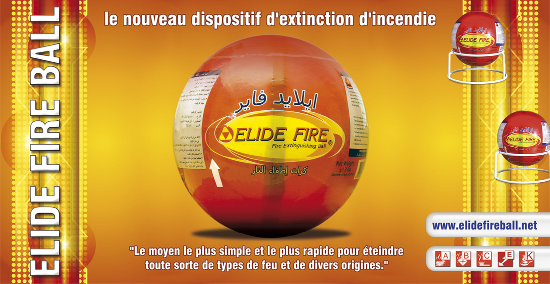ELIDE FIRE® Boule d'extinction 
